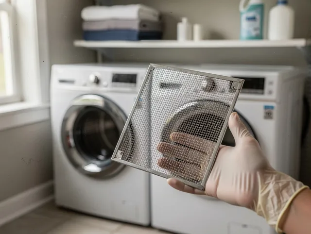 Willimantic Dryer Vent Cleaning specialist performing detailed lint trap cleaning service in Willimantic