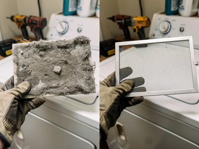 Professional lint trap cleaning by Willimantic Dryer Vent Cleaning in Willimantic