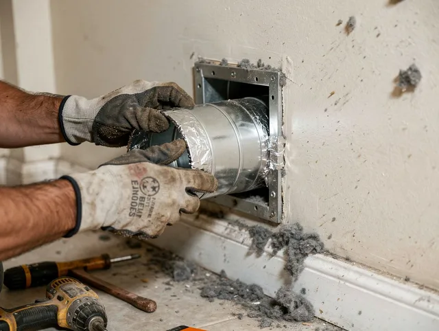 Professional dryer vent repair and installation by Willimantic Dryer Vent Cleaning in Willimantic